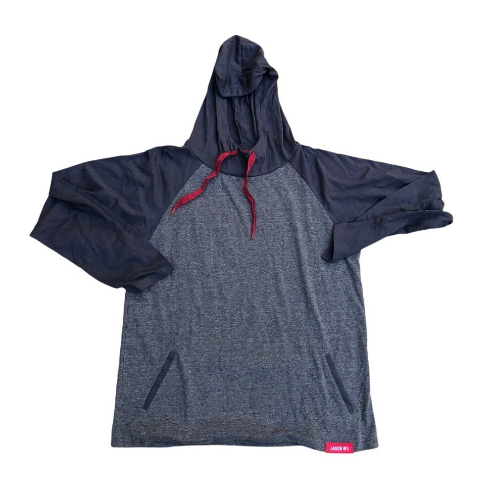 JASON WU for EVA AIR Pullover Hoodie Shirt LG Men's Grey Long Sleeve Pajama Top​